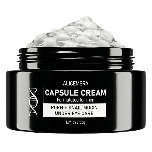 Alicemera PDRN Eye Cream for Men jar on a white background