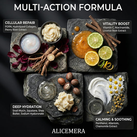 Alicemera PDRN Eye Cream for Men with Snail Mucin & Collagen