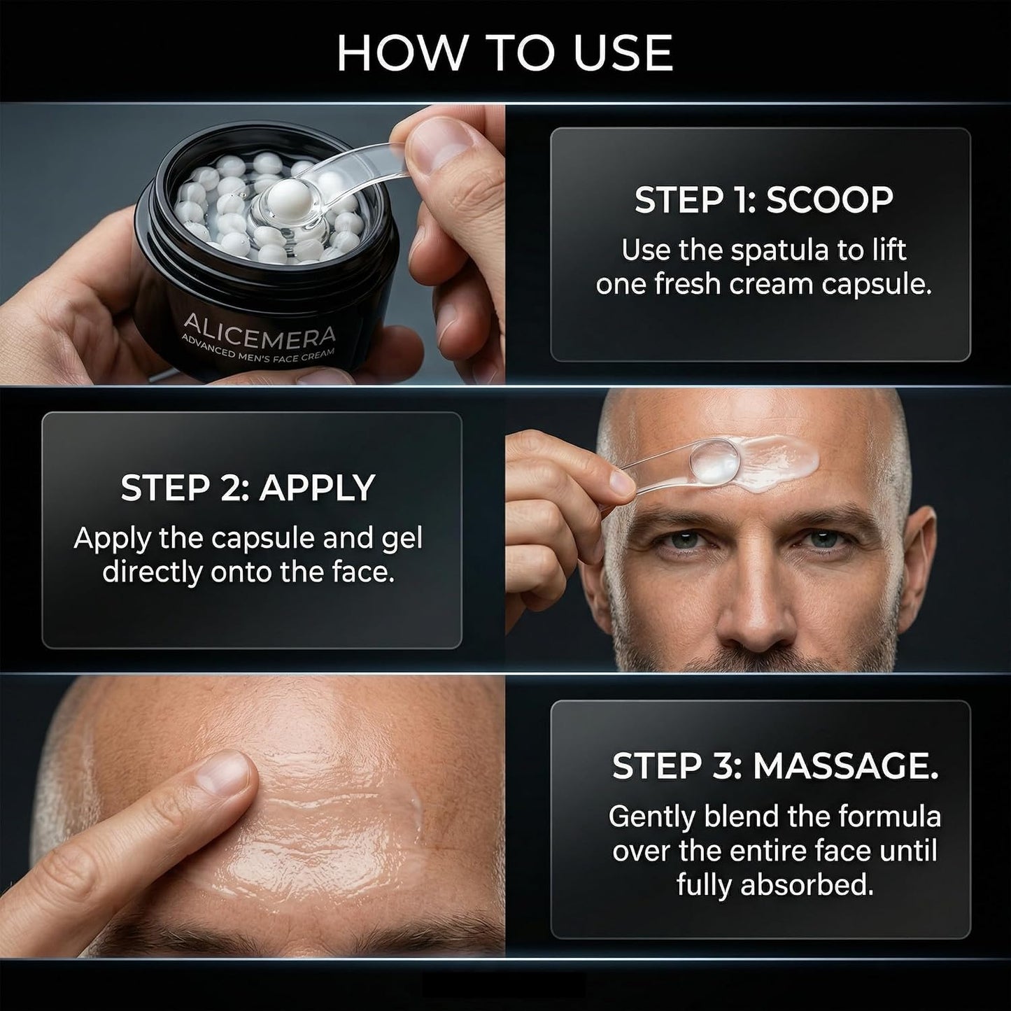 Alicemera Advanced PDRN Capsule Cream for Men with Vitamin C & Collagen