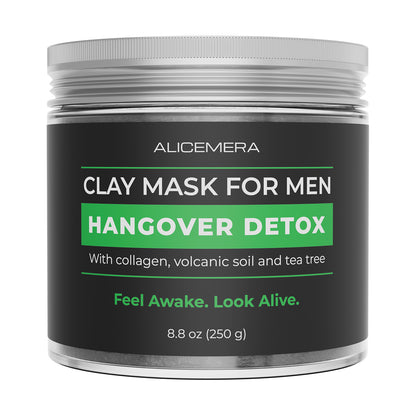 Clay mask for men by Alicemera on a white background