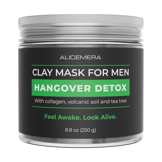 Clay mask for men by Alicemera on a white background