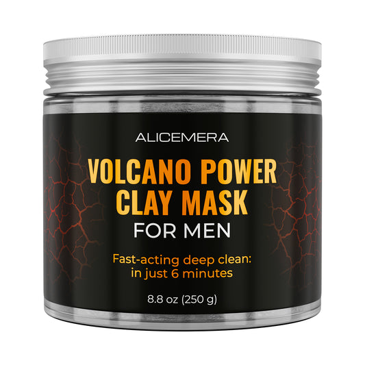 Alicemera Volcano Power Clay Mask for Men packaging on a white background