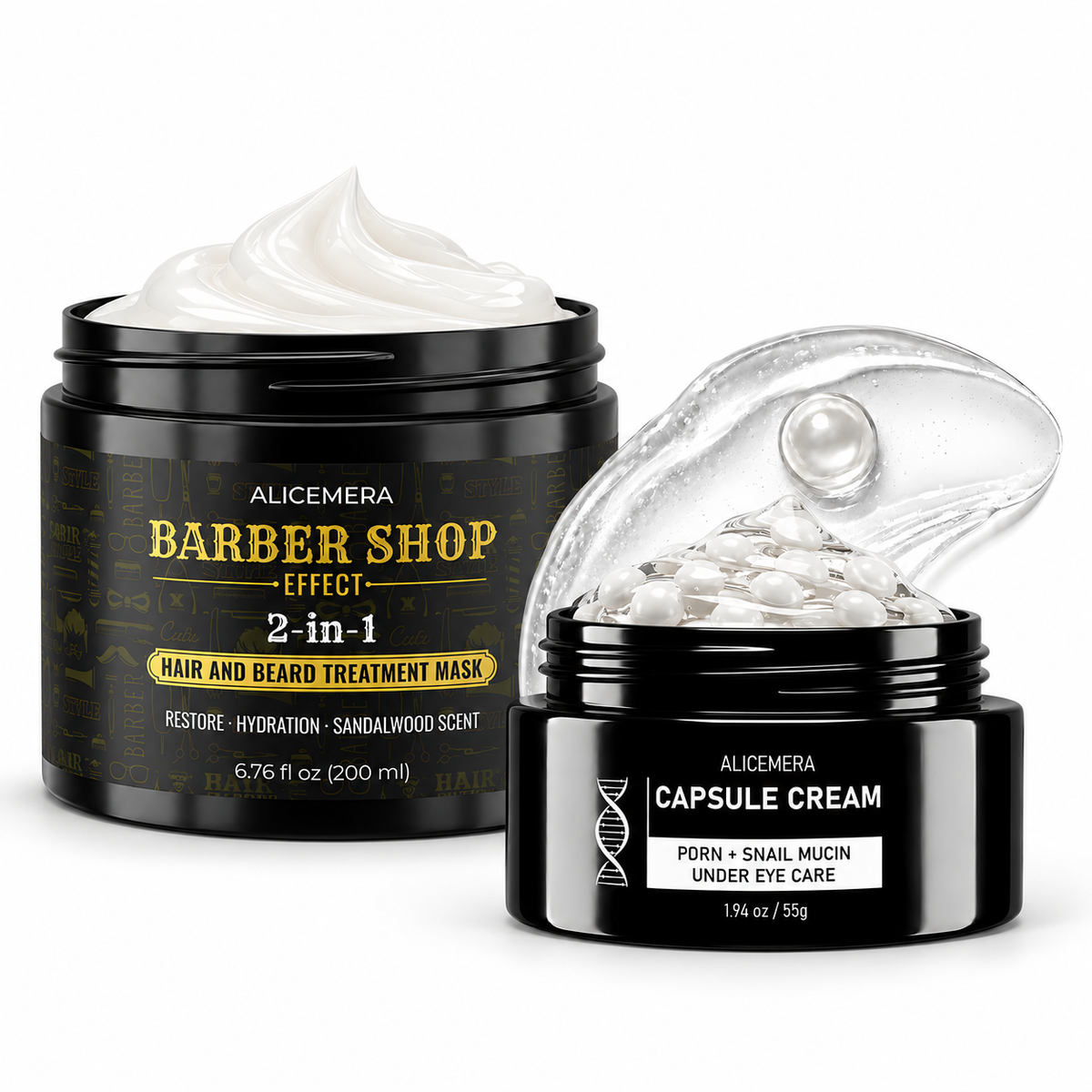 Alicemera Men’s Beard and PDRN Eye Care Reset Set